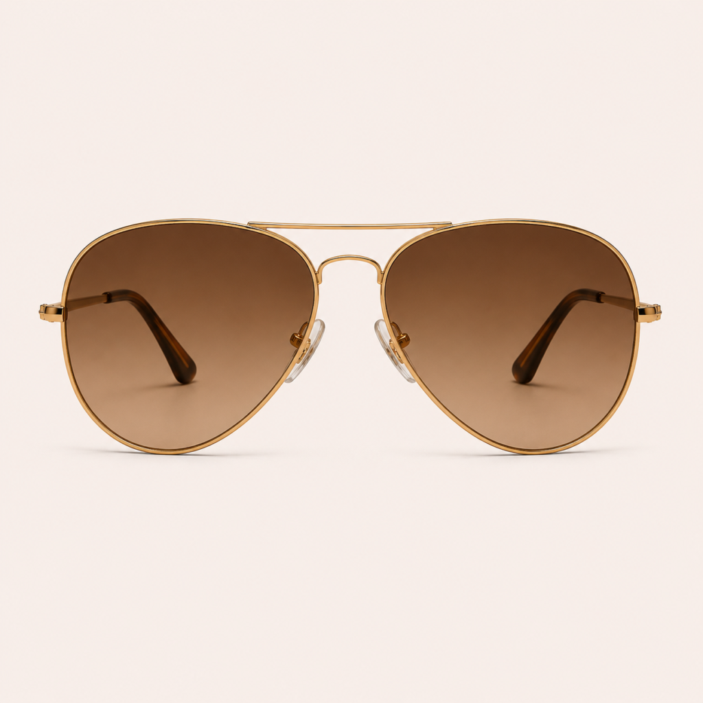 Aviator Brown with Gold